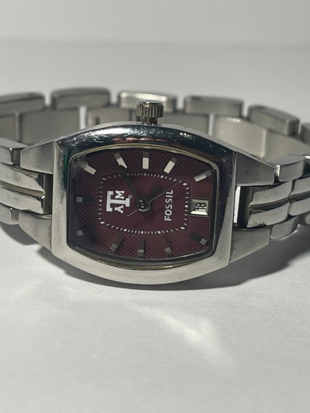Texas A&M Aggies NCAA Stainless-Steel Bracelet Watch by Fossil